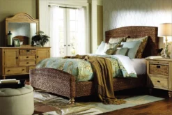 Hampton Bedroom Set W/ Seagrass Bed -Beds and Accessories Sales 1204 1214 1223 2004 br set 1