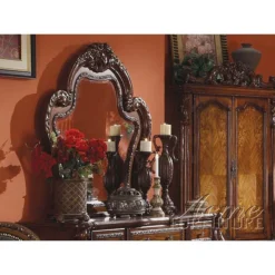 Dresden Tufted Panel Bedroom Set -Beds and Accessories Sales 12144 AC mirror 1