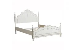 Cinderella Panel Bedroom Set (Antique White) -Beds and Accessories Sales 1386NW 1 bed 2