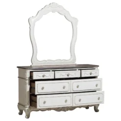 Cinderella Dresser (Antique White) -Beds and Accessories Sales 1386NW 5 dresser 3