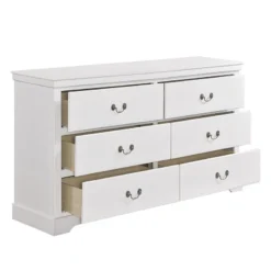 Seabright Dresser (White) -Beds and Accessories Sales 1519WH 5 dresser 3