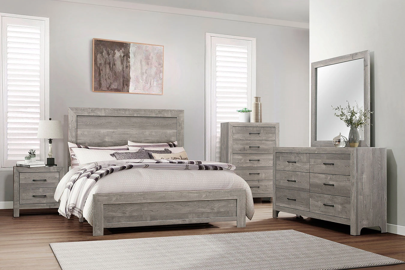 Corbin Panel Bedroom Set (Gray) 1 Corbin Panel Bedroom Set (Gray)