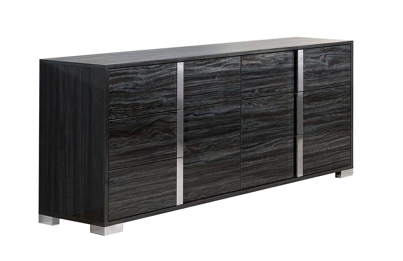 Alice Glossy Grey Dresser