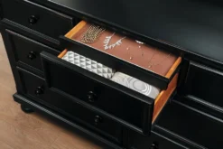 Laurelin Dresser (Black) -Beds and Accessories Sales 1714BK 5 dresser 3