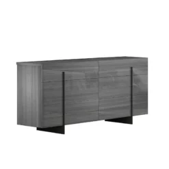 Blade Premium Bedroom Set (Moon Grey) -Beds and Accessories Sales 17450 D dresser 1