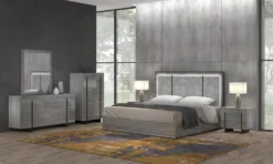 Blade Premium Bedroom Set (Moon Grey)