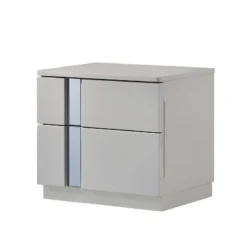 Palermo Grey Bedroom Set W/ Da Vinci Charcoal Bed