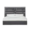 Milan Black Bedroom Set W/ Da Vinci Charcoal Bed