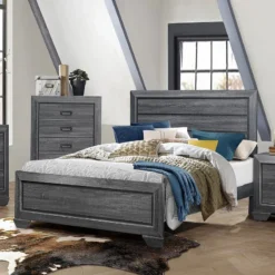 Beechnut Panel Bed (Gray)