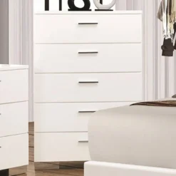 Felecity Low Profile Bedroom Set -Beds and Accessories Sales 203505 chest 1