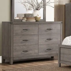 Woodrow Panel Bedroom Set -Beds and Accessories Sales 2042 5 dresser 1