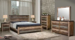 Sembene Panel Bedroom Set -Beds and Accessories Sales 205091Q br set 1