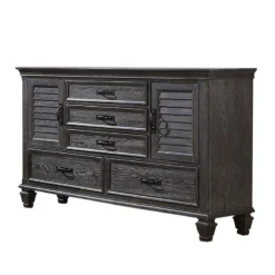 Franco Storage Bedroom Set (Weathered Sage) -Beds and Accessories Sales 205733 dresser 1