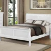 Mayville Sleigh Bed (White)