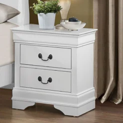 Mayville Sleigh Bedroom Set (White)