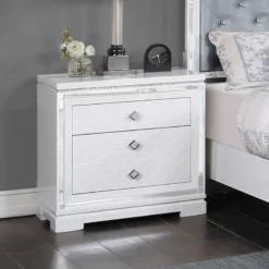 Eleanor Panel Bedroom Set (White)