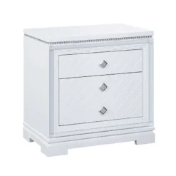 Eleanor Panel Bedroom Set (White) -Beds and Accessories Sales 223562 nightstand 3