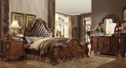 Dresden Tufted Panel Bedroom Set -Beds and Accessories Sales 23140Q br set 1