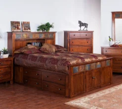 Santa Fe Petite Storage Bookcase Bed