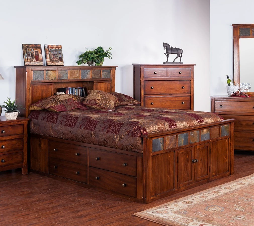 Santa Fe Petite Storage Bookcase Bed 1 Santa Fe Petite Storage Bookcase Bed