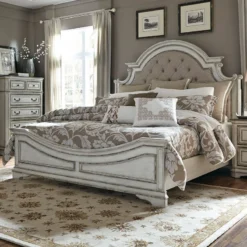 Magnolia Manor Panel Bedroom Set -Beds and Accessories Sales 244 BR QUB bed pnl 1