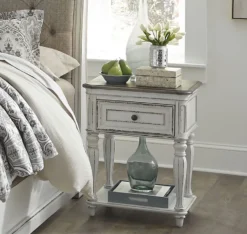 Magnolia Manor Panel Bedroom Set -Beds and Accessories Sales 244 BR63 nightstand 6