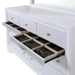 Naima Dresser (White) -Beds and Accessories Sales 25775 dresser white 3