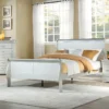 Louis Philippe Sleigh Bed (Platinum)