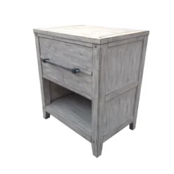 Aurora Sleigh Bedroom Set (Whitewash) -Beds and Accessories Sales 2810 410 nightstand white 2