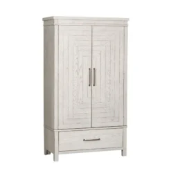 Modern Farmhouse Armoire (Flea Market White)