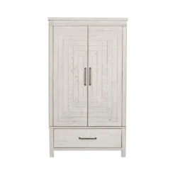 Modern Farmhouse Armoire (Flea Market White) -Beds and Accessories Sales 406W BR ARM armoire 3