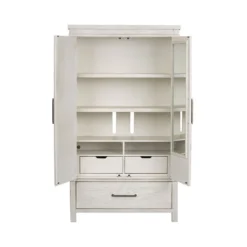 Modern Farmhouse Armoire (Flea Market White) -Beds and Accessories Sales 406W BR ARM armoire 5