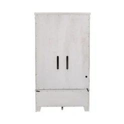 Modern Farmhouse Armoire (Flea Market White) -Beds and Accessories Sales 406W BR ARM armoire 8