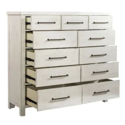 Modern Farmhouse Drawer Chesser (Flea Market White) -Beds and Accessories Sales 406W BR32 chesser 4