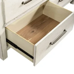 Modern Farmhouse Drawer Chesser (Flea Market White) -Beds and Accessories Sales 406W BR32 chesser 7
