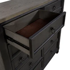 Americana Farmhouse 12 Drawer Chesser (Black) -Beds and Accessories Sales 615 BR32 B chesser 5