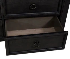 Americana Farmhouse 12 Drawer Chesser (Black) -Beds and Accessories Sales 615 BR32 B chesser 6