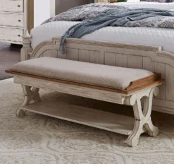 Farmhouse Reimagined Sleigh Bed 23 Farmhouse Reimagined Sleigh Bed -Beds and Accessories Sales 652 BR47 bench 1
