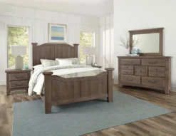 Sawmill Arch Poster Bedroom Set (Saddle Grey) -Beds and Accessories Sales 692 558 855 922 br set pst grey 1