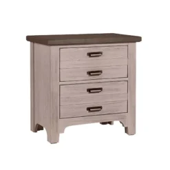 Bungalow Arched Bed (Dover Grey) -Beds and Accessories Sales 741 227 two drawer nightstand 1