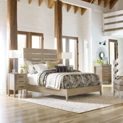 Symmetry Incline Oak Low Footboard Bedroom Set -Beds and Accessories Sales 939 304P br set oak low ftd 2