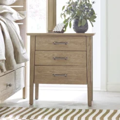 Symmetry Incline Oak Low Footboard Bedroom Set -Beds and Accessories Sales 939 421 medium nightstand 2