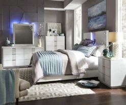 Mirage Panel Bedroom Set -Beds and Accessories Sales 946 BR QPB br set 2