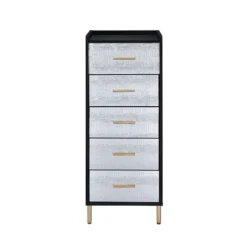 Myles Armoire (Black/ Silver) -Beds and Accessories Sales AC01167 armoire 3