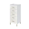 Myles Armoire (White/ Champagne)