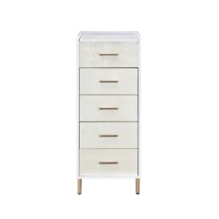 Myles Armoire (White/ Champagne) -Beds and Accessories Sales AC01168 armoire 3