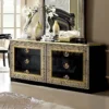 Aida Double Dresser (Black And Gold)