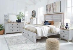 Haven Bay Storage Bedroom Set -Beds and Accessories Sales B1512 57 61 54S 98 br set 2