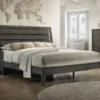 Evan Low Profile Bedroom Set (Grey)