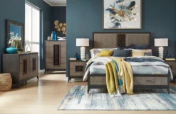 Ryker Fretwork Storage Bedroom Set -Beds and Accessories Sales B5013 55A br set 1